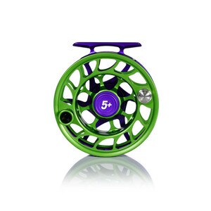 Hatch Outdoors Limited Edition Iconic Fly Reel The Jokester 5 Plus in Purple and Green